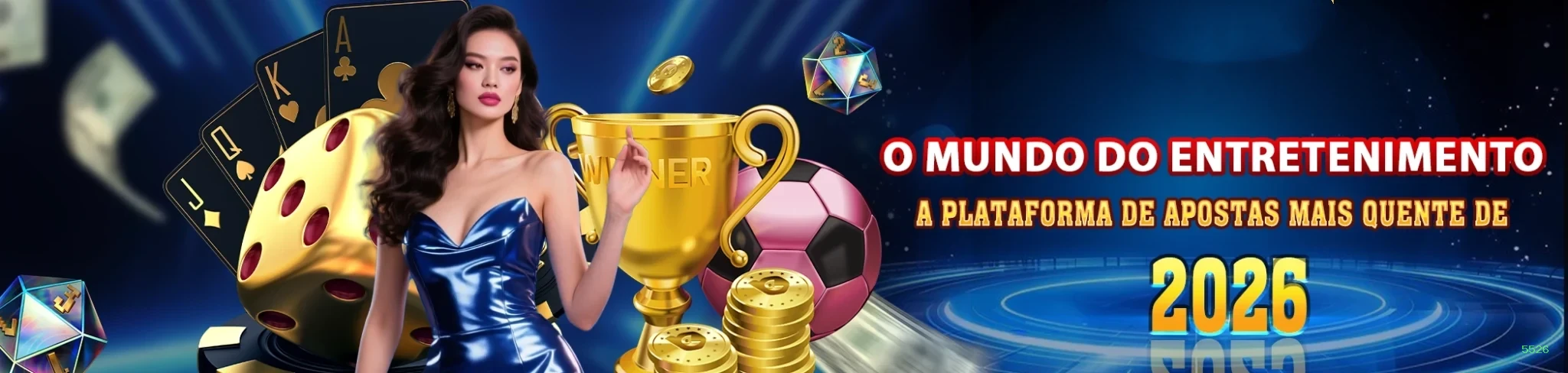Imagem promocional da 5526 mostrando a plataforma e suas vantagens